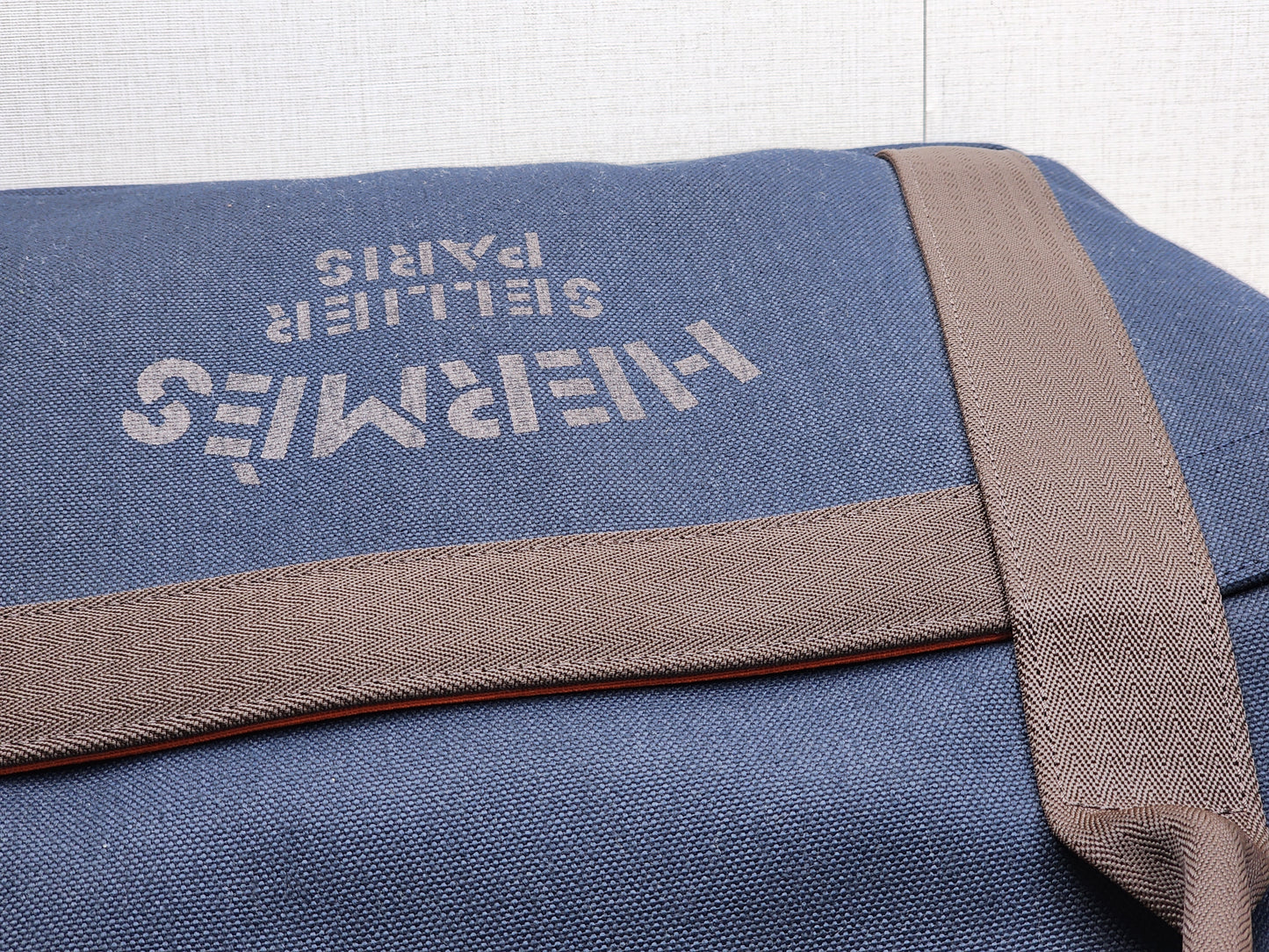 Hermes Navy Blue / Feu Pansage Groom Tote