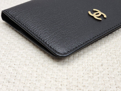 Chanel Black Goatskin Vintage Pocket Organizer (GHW)