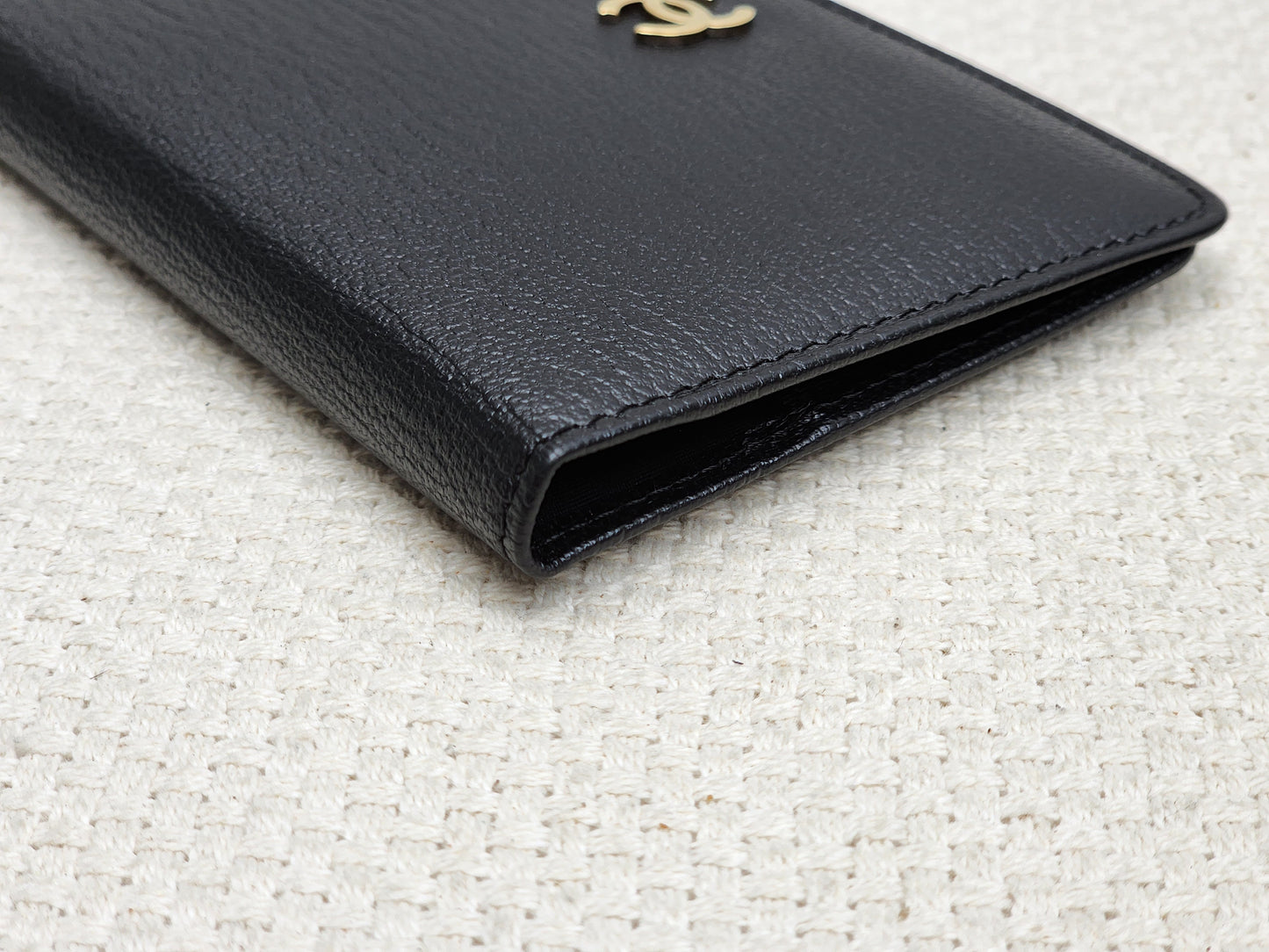 Chanel Black Goatskin Vintage Pocket Organizer (GHW)