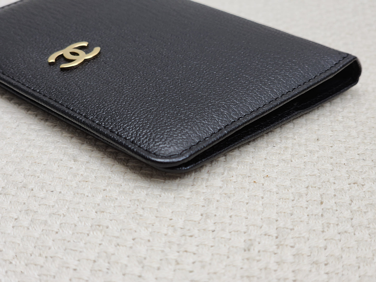 Chanel Black Goatskin Vintage Pocket Organizer (GHW)