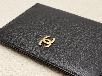 Chanel Black Goatskin Vintage Pocket Organizer (GHW)