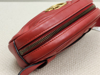 Gucci Red Marmont Belt Bag (GHW)