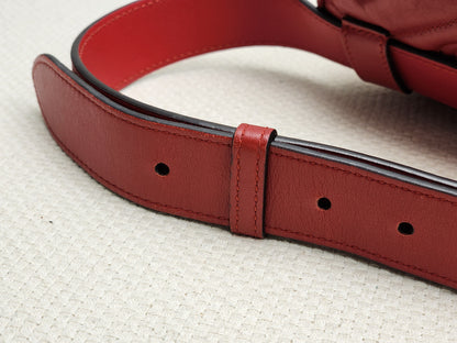 Gucci Red Marmont Belt Bag (GHW)