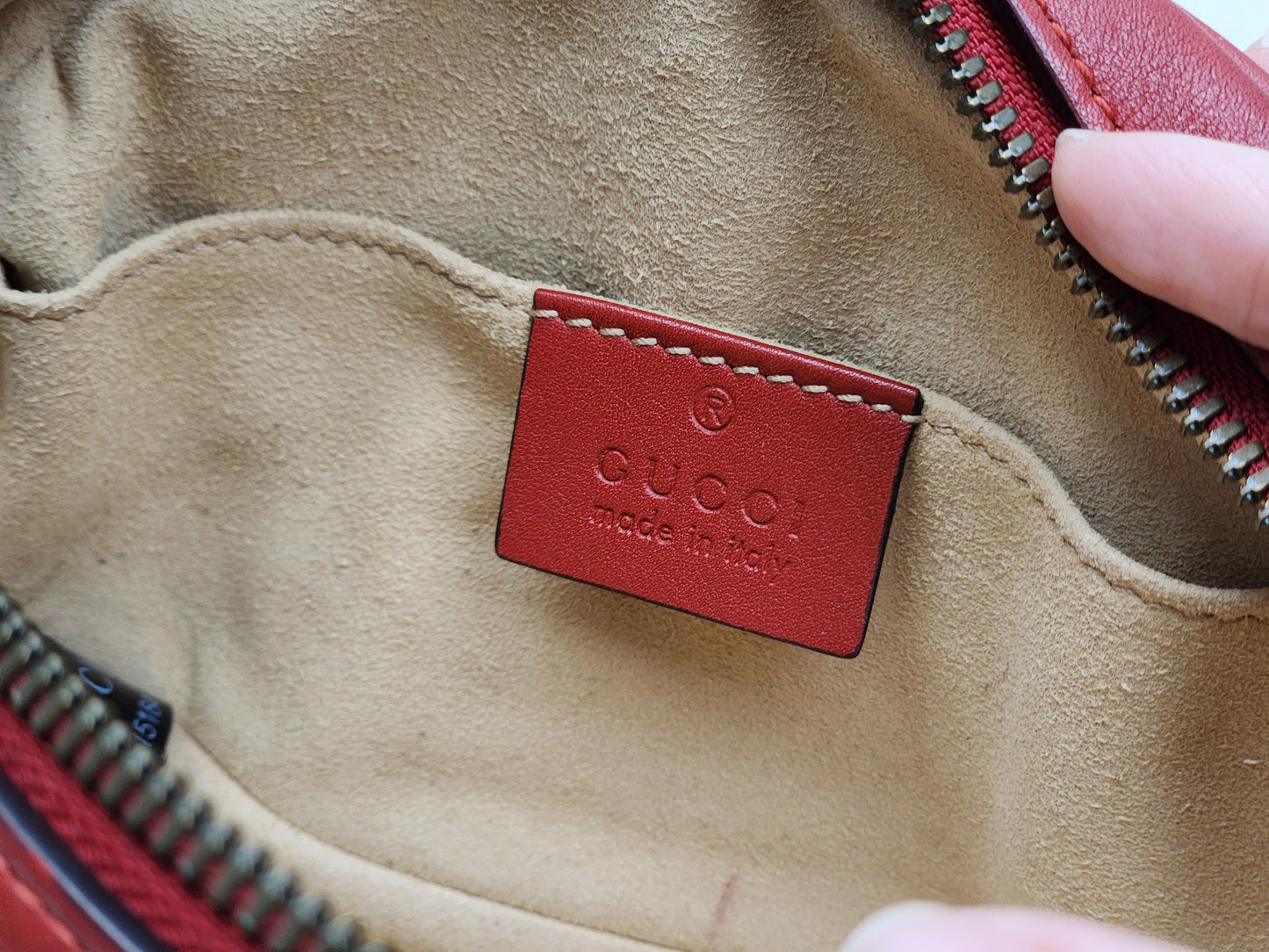 Gucci Red Marmont Belt Bag (GHW)
