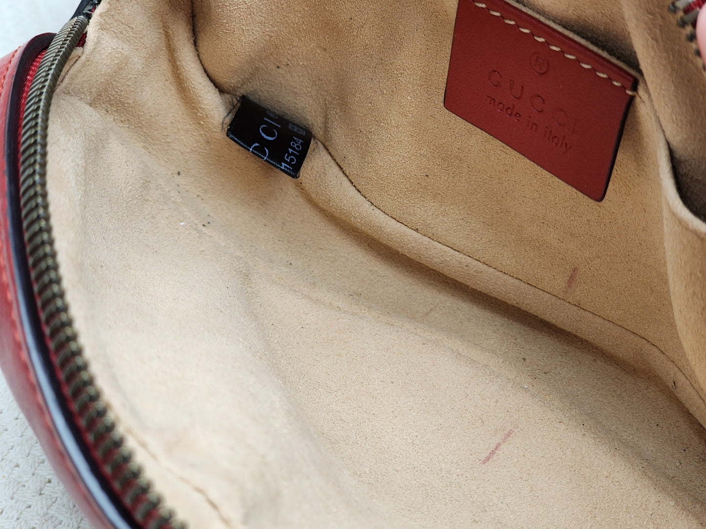 Gucci Red Marmont Belt Bag (GHW)
