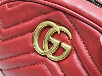 Gucci Red Marmont Belt Bag (GHW)