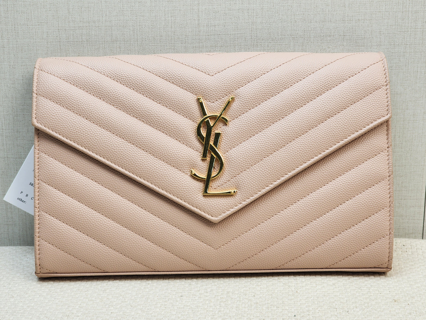 YSL Pink Grain de Poudre Classic Cassandre WOC (GHW)