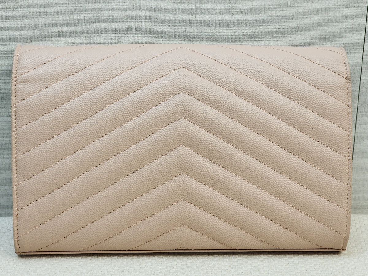 YSL Pink Grain de Poudre Classic Cassandre WOC (GHW)