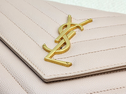 YSL Pink Grain de Poudre Classic Cassandre WOC (GHW)