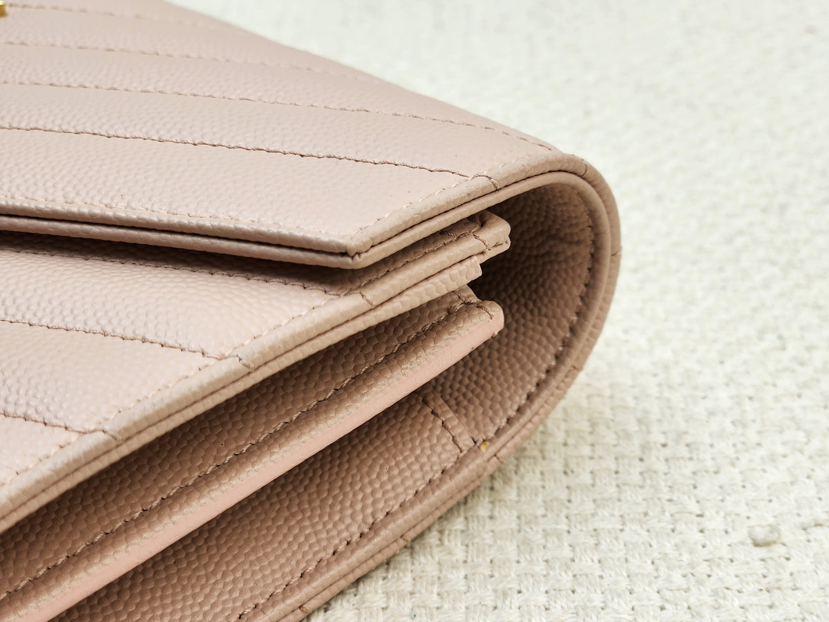 YSL Pink Grain de Poudre Classic Cassandre WOC (GHW)