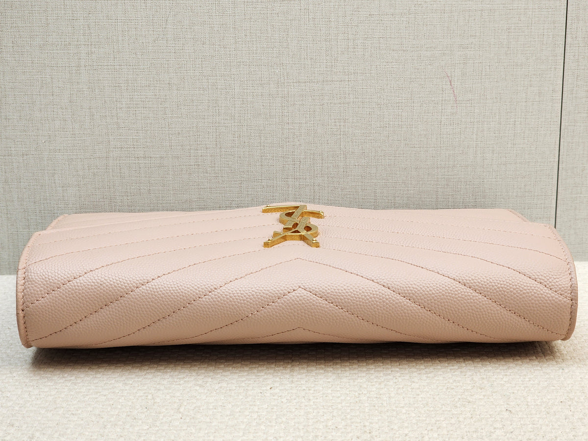 YSL Pink Grain de Poudre Classic Cassandre WOC (GHW)