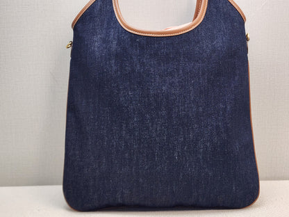 Miu Miu Blue/Brandy Denim Ivy Tote