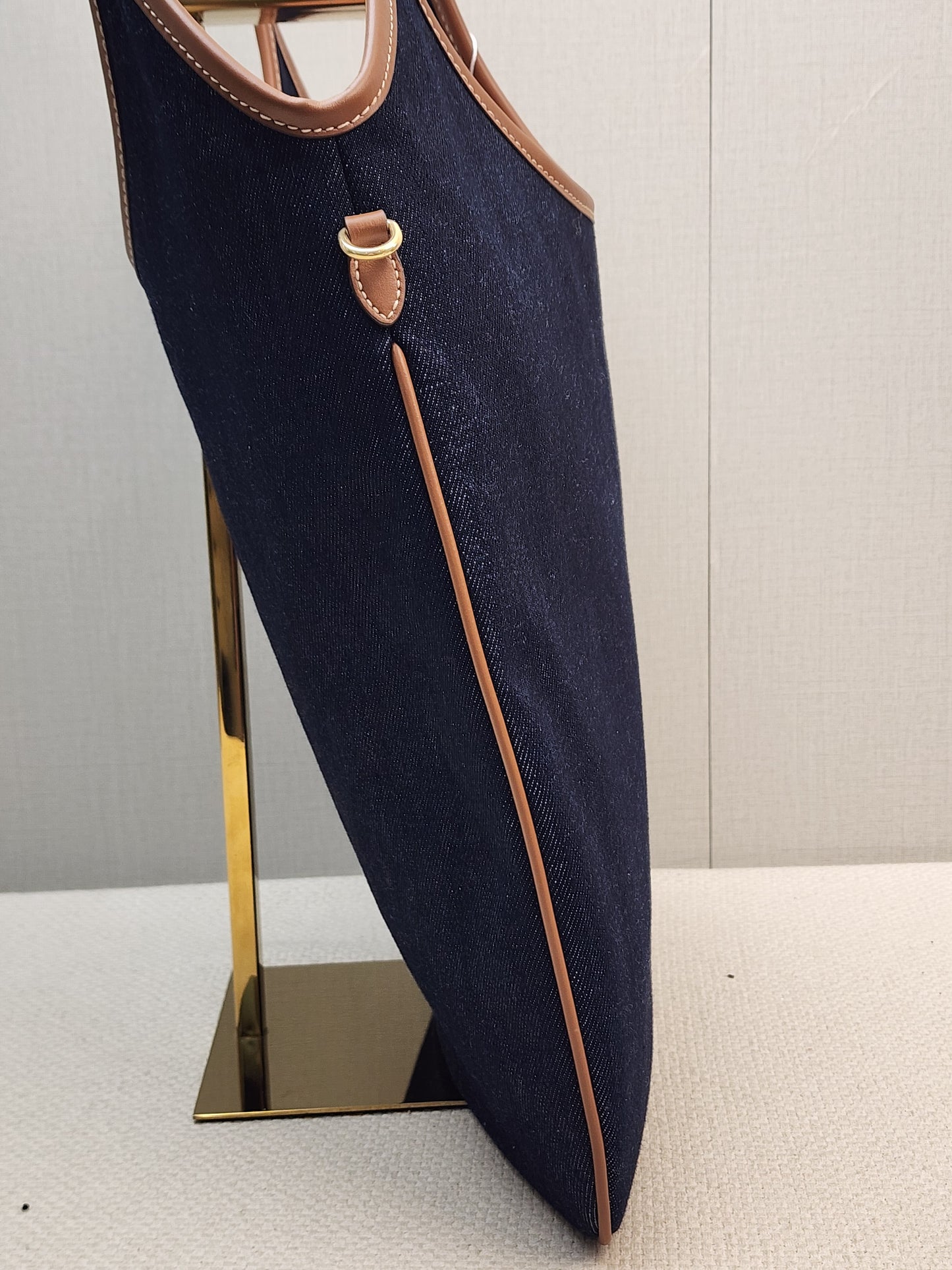 Miu Miu Blue/Brandy Denim Ivy Tote