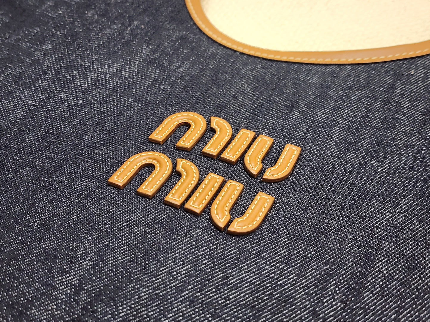 Miu Miu Blue/Brandy Denim Ivy Tote