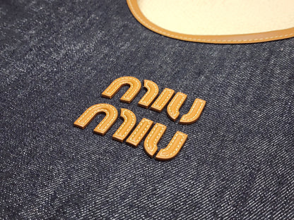 Miu Miu Blue/Brandy Denim Ivy Tote