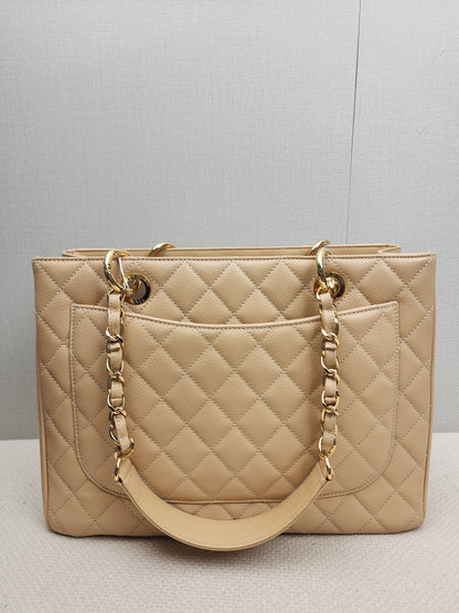 Chanel Beige Caviar GST (GHW)