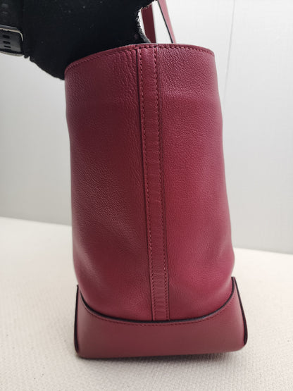 Hermes Rouge Grenat Evercolor / Epsom Maxi Box 36 Cabas