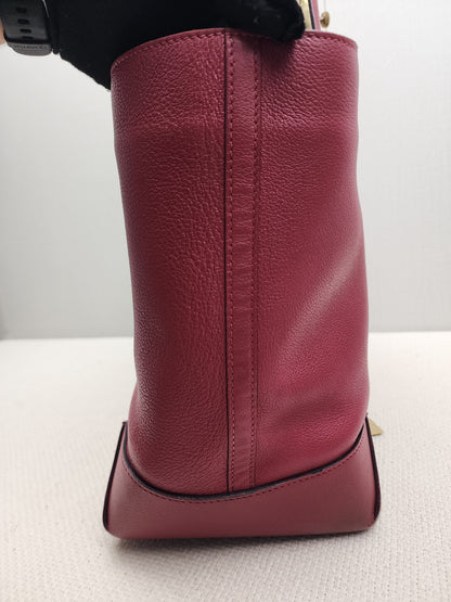 Hermes Rouge Grenat Evercolor / Epsom Maxi Box 36 Cabas