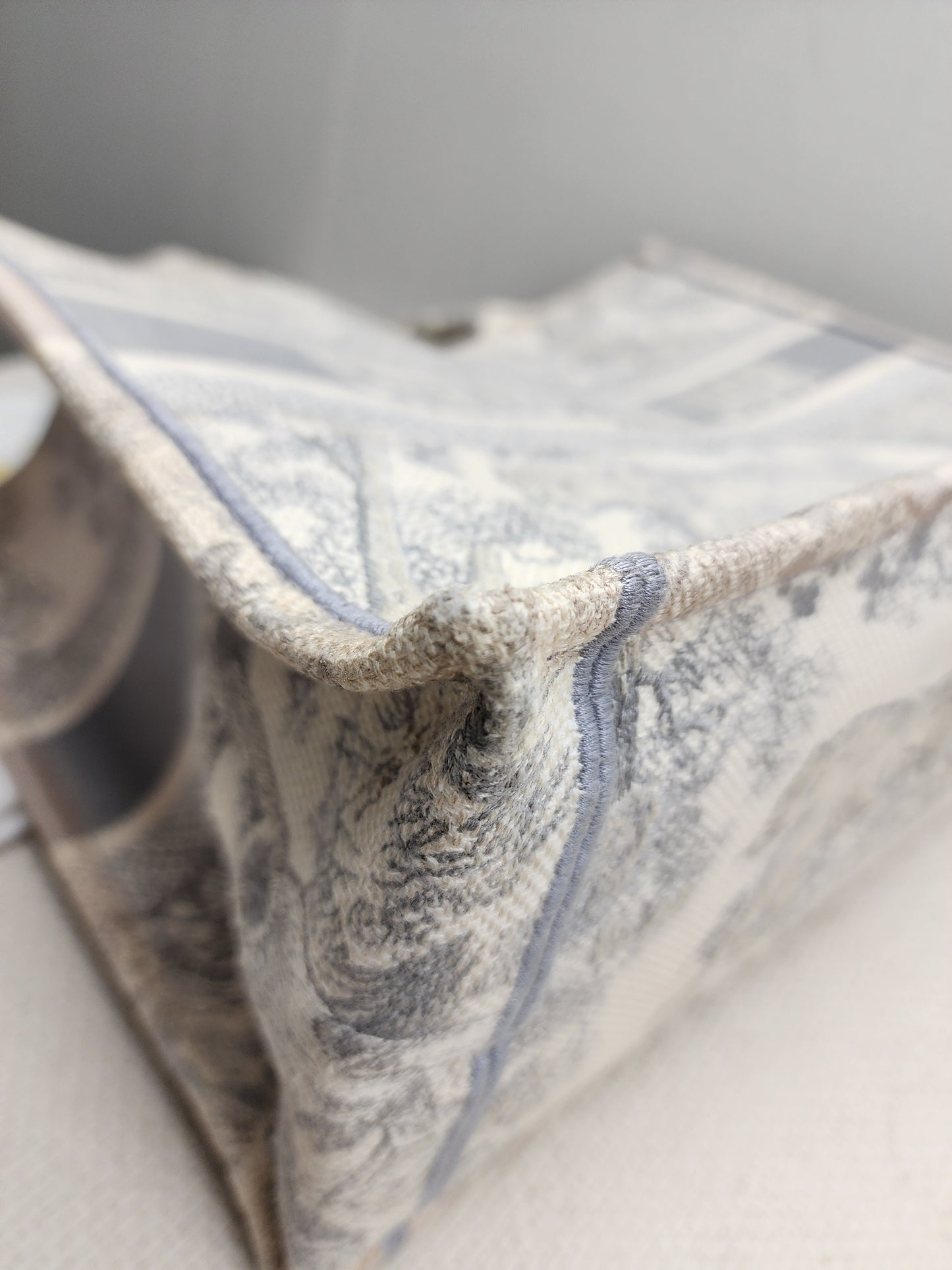Dior Grey Toile De Jouy Medium Book Tote