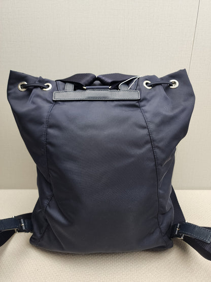 Prada Blue Nylon Small Backpack