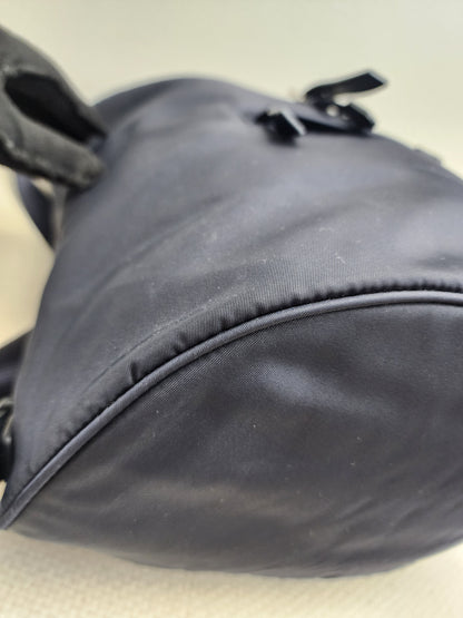 Prada Blue Nylon Small Backpack