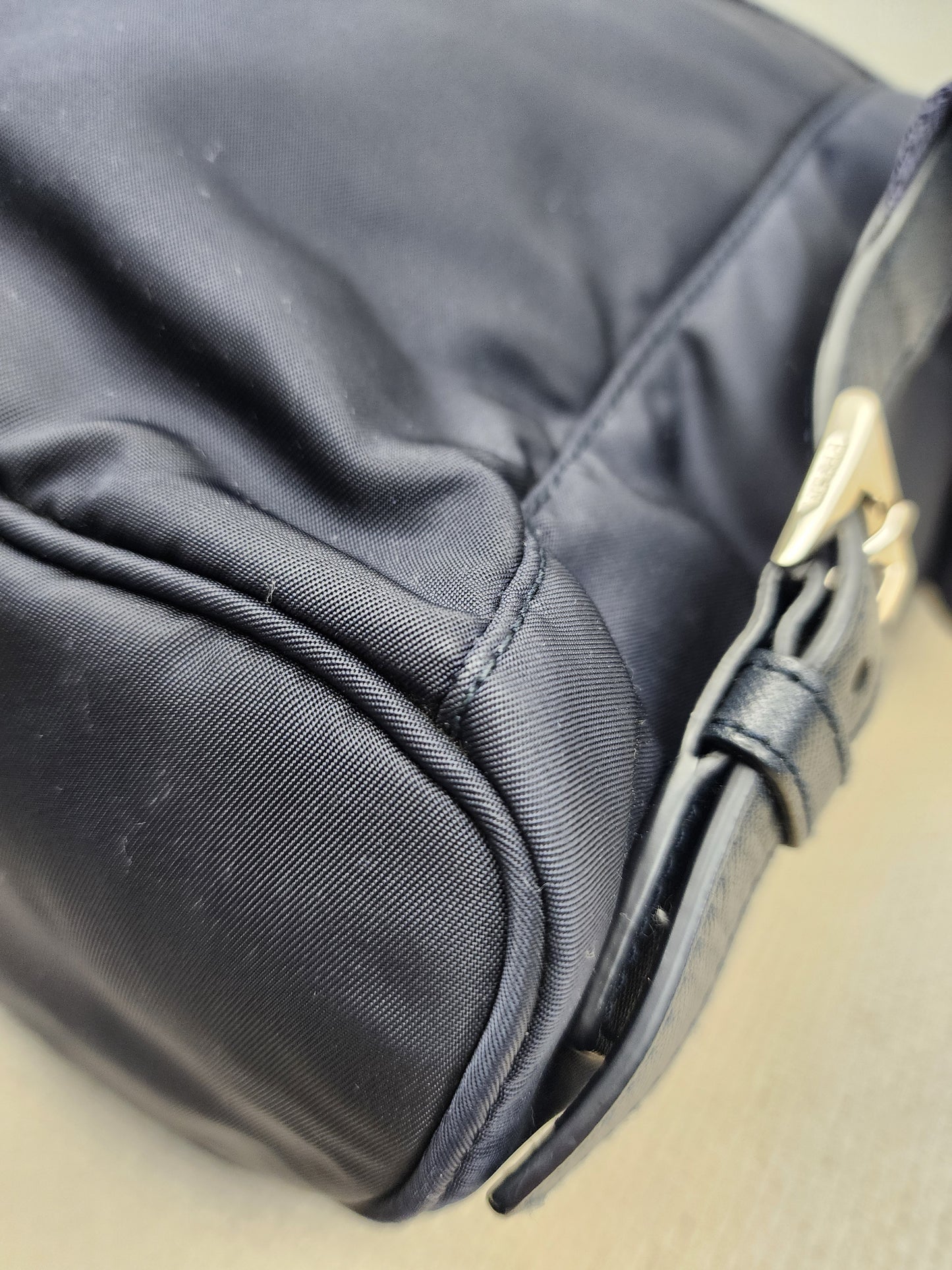 Prada Blue Nylon Small Backpack