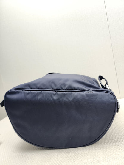 Prada Blue Nylon Small Backpack