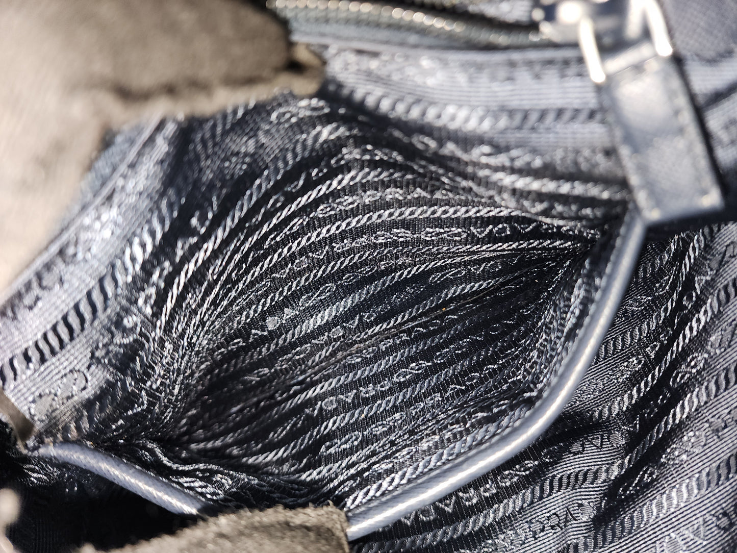 Prada Blue Nylon Small Backpack