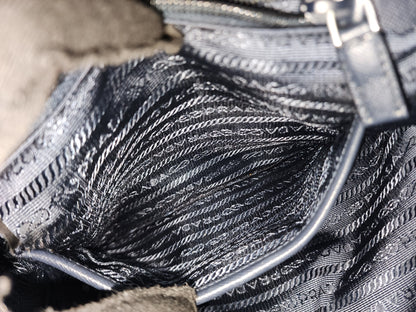 Prada Blue Nylon Small Backpack