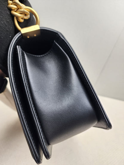 Chanel Black Old Medium Calfskin Leboy (GHW)
