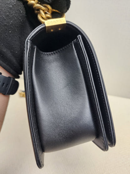 Chanel Black Old Medium Calfskin Leboy (GHW)