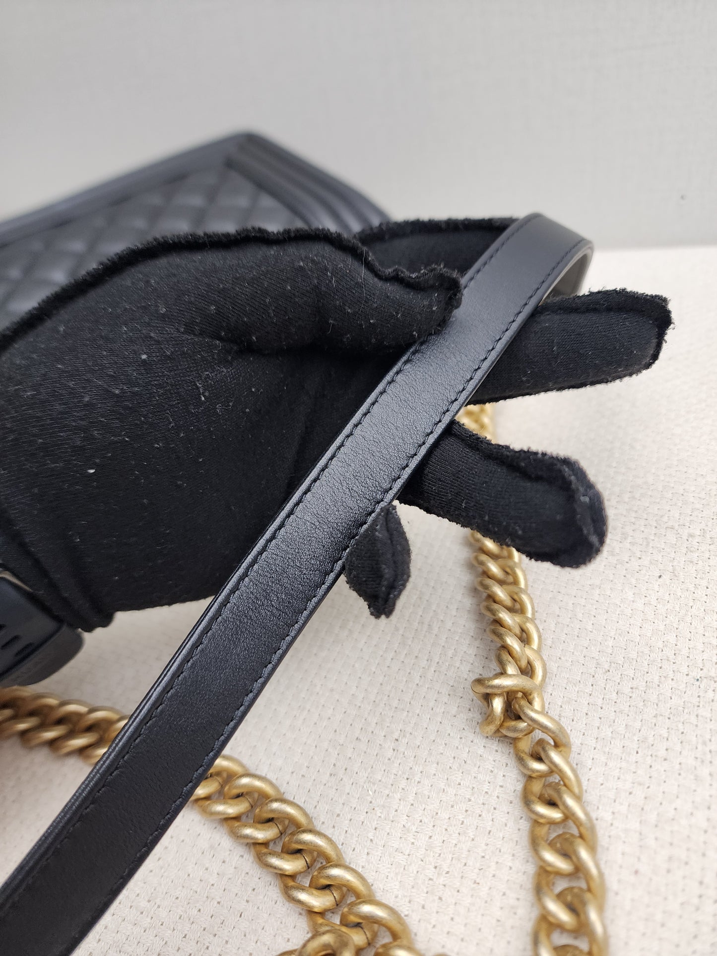 Chanel Black Old Medium Calfskin Leboy (GHW)