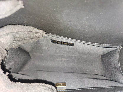 Chanel Black Old Medium Calfskin Leboy (GHW)
