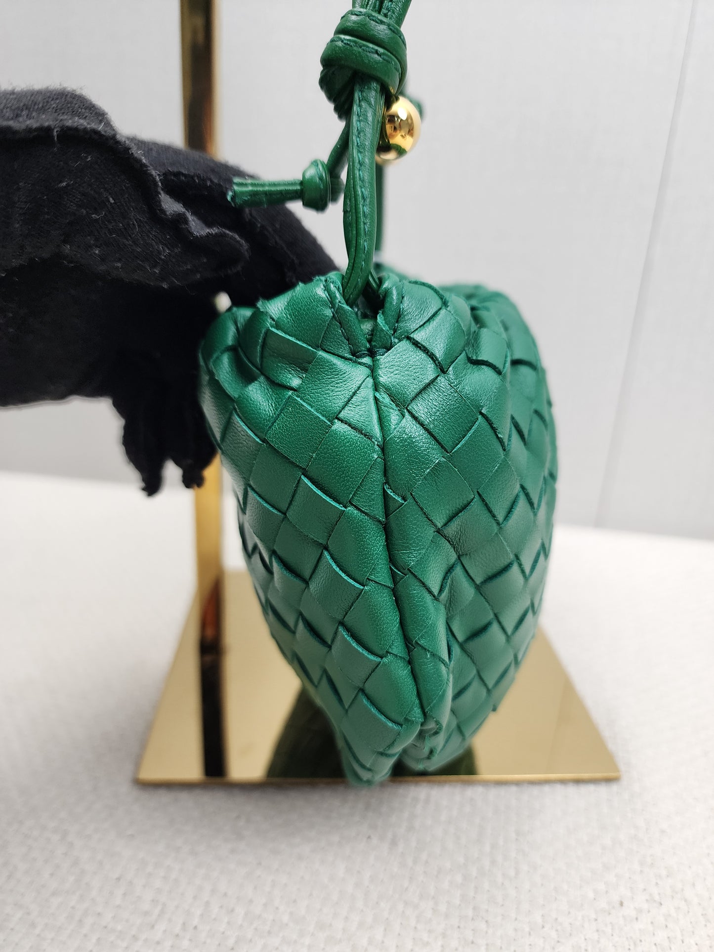 Bottega Veneta Green Nappa Intrecciato Mini Bulb Bag