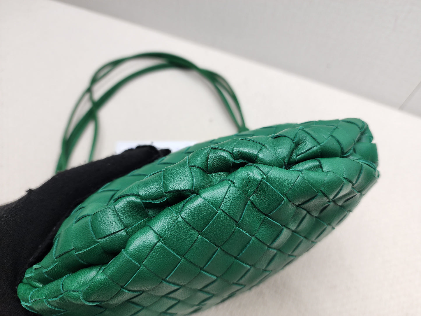 Bottega Veneta Green Nappa Intrecciato Mini Bulb Bag