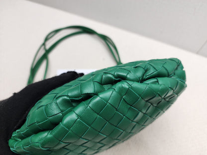Bottega Veneta Green Nappa Intrecciato Mini Bulb Bag
