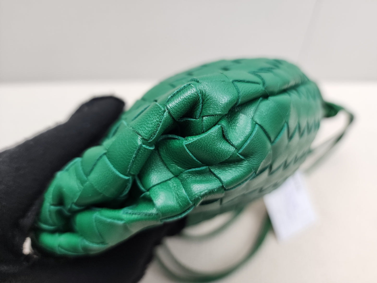 Bottega Veneta Green Nappa Intrecciato Mini Bulb Bag