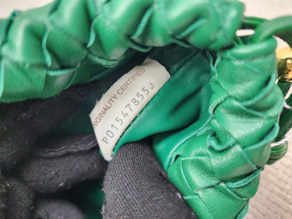 Bottega Veneta Green Nappa Intrecciato Mini Bulb Bag