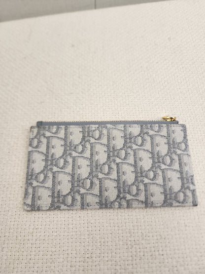 Dior Grey Oblique Canvas Saddle WOC (GHW)