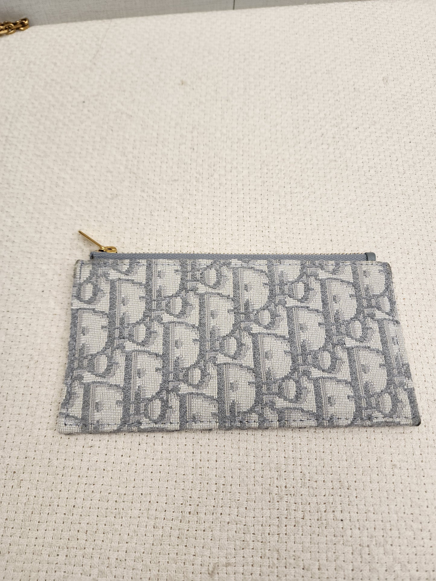 Dior Grey Oblique Canvas Saddle WOC (GHW)