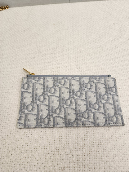 Dior Grey Oblique Canvas Saddle WOC (GHW)