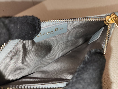 Dior Grey Oblique Canvas Saddle WOC (GHW)