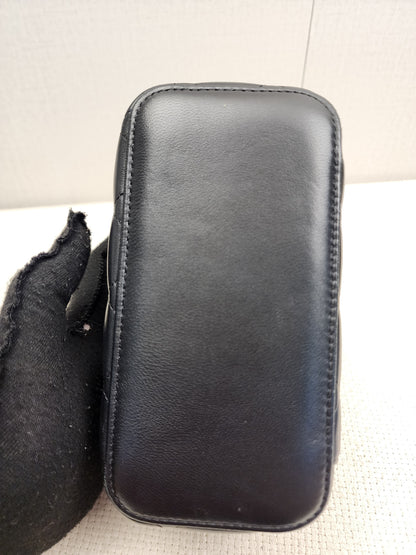 Chanel Black Lambskin Vanity with Top Handle (LGHW)