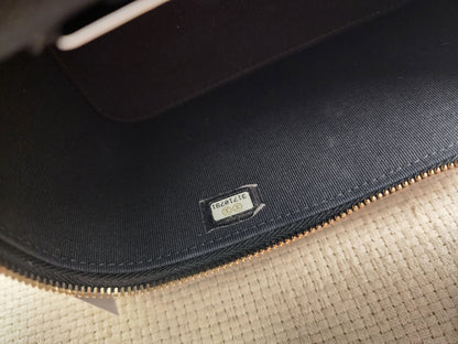 Chanel Black Lambskin Vanity with Top Handle (LGHW)