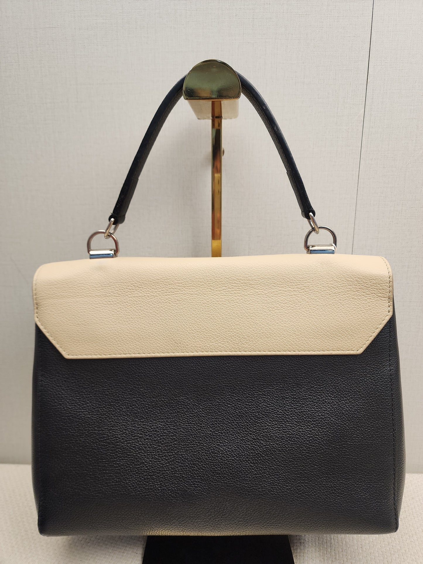 LV Beige/Black Calfskin Lockme II Bag (SHW)