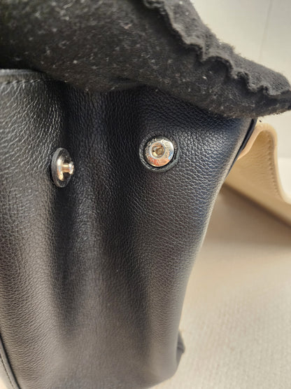 LV Beige/Black Calfskin Lockme II Bag (SHW)