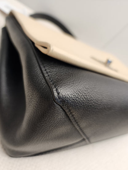 LV Beige/Black Calfskin Lockme II Bag (SHW)