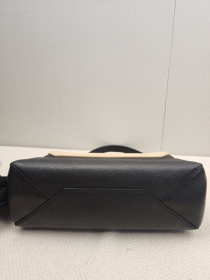 LV Beige/Black Calfskin Lockme II Bag (SHW)