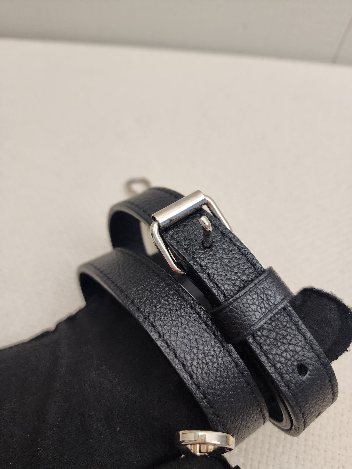 LV Beige/Black Calfskin Lockme II Bag (SHW)
