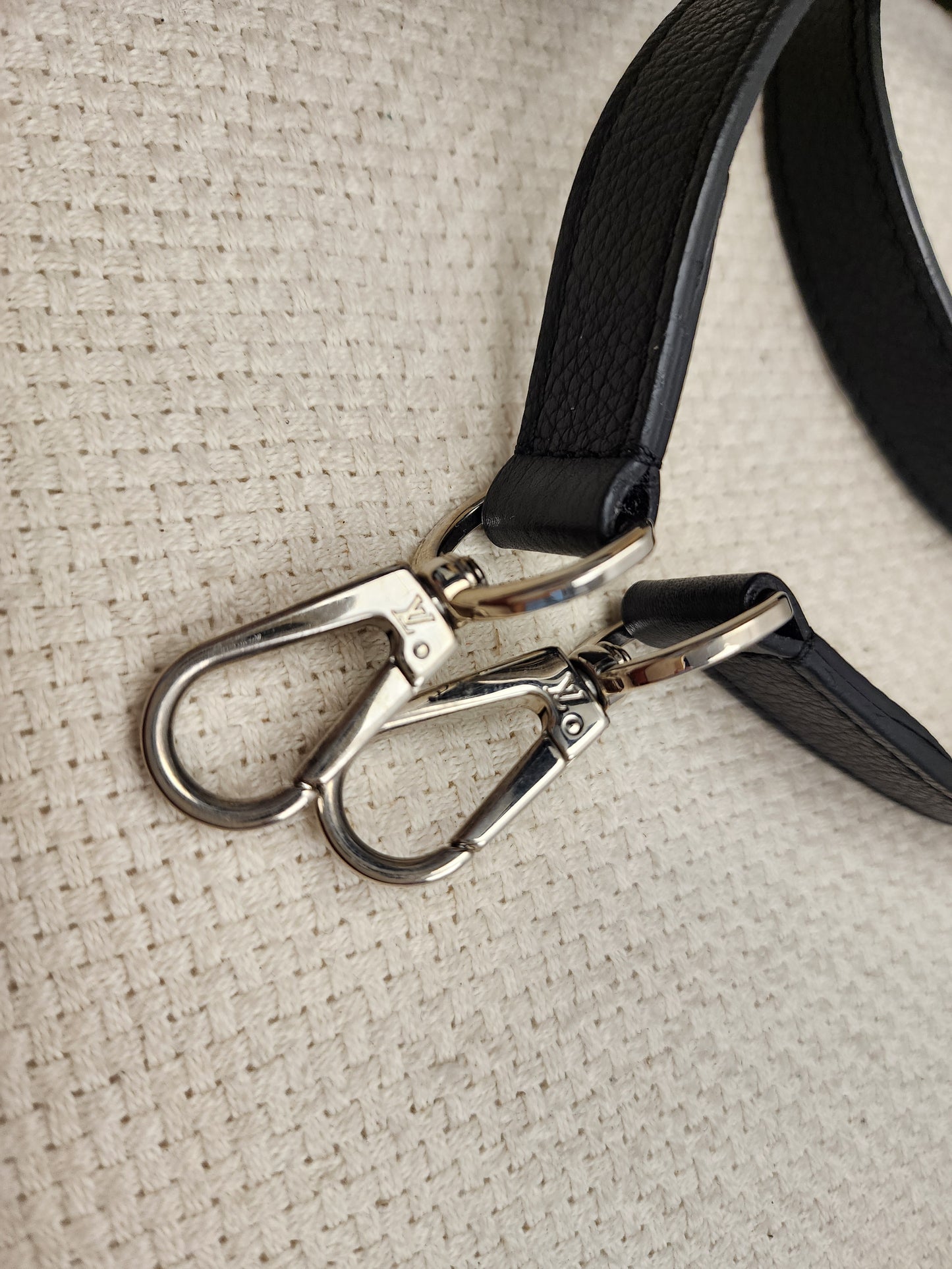 LV Beige/Black Calfskin Lockme II Bag (SHW)